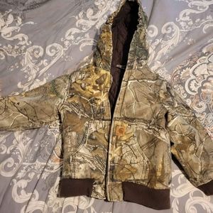 Boy's camo carhartt jacket